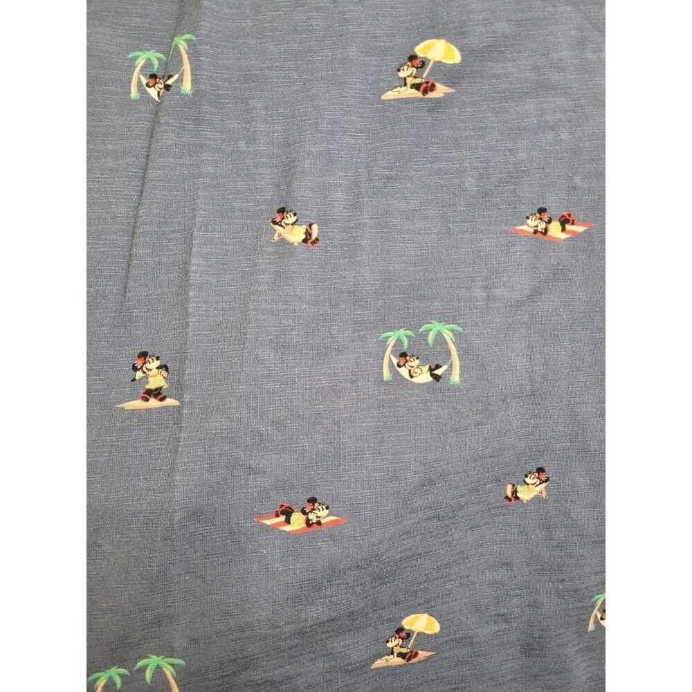 Disney Parks Tommy Bahama Minnie Mouse Hawaiian Dress Blue Cotton Small S - Picture 5 of 9